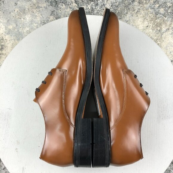 Express NWT Men\'s Size 11 Brown Leather Lace-Up Plain Toe Oxfords Dress Shoes main image 6